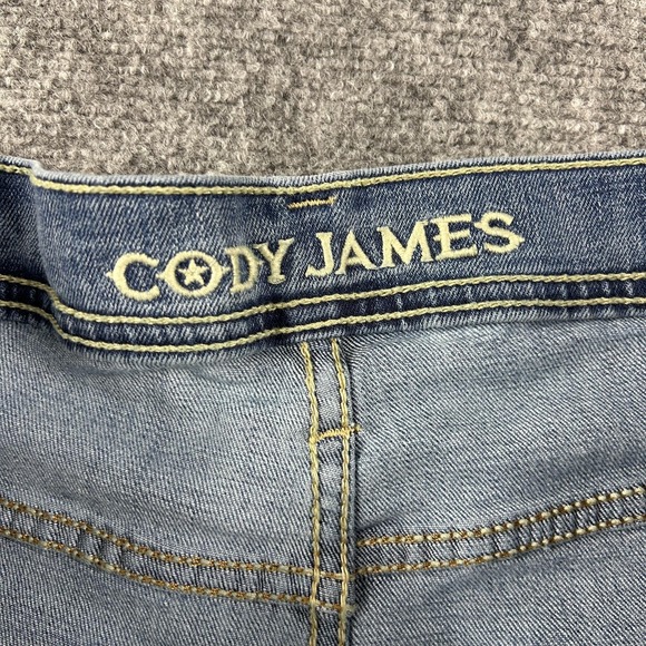 Cody James Jeans Mens 38x32 Light Wash Bootcut Denim Western Cowboy Stretch - Picture 5 of 10